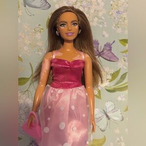 Barbie Doll with Pink Dress and Accessories